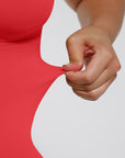 Stefanie - Naadloze Bodysuit String Met Spaghetti Schouderbandjes - Bella Fit™