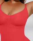Stefanie - Naadloze Bodysuit String Met Spaghetti Schouderbandjes - Bella Fit™