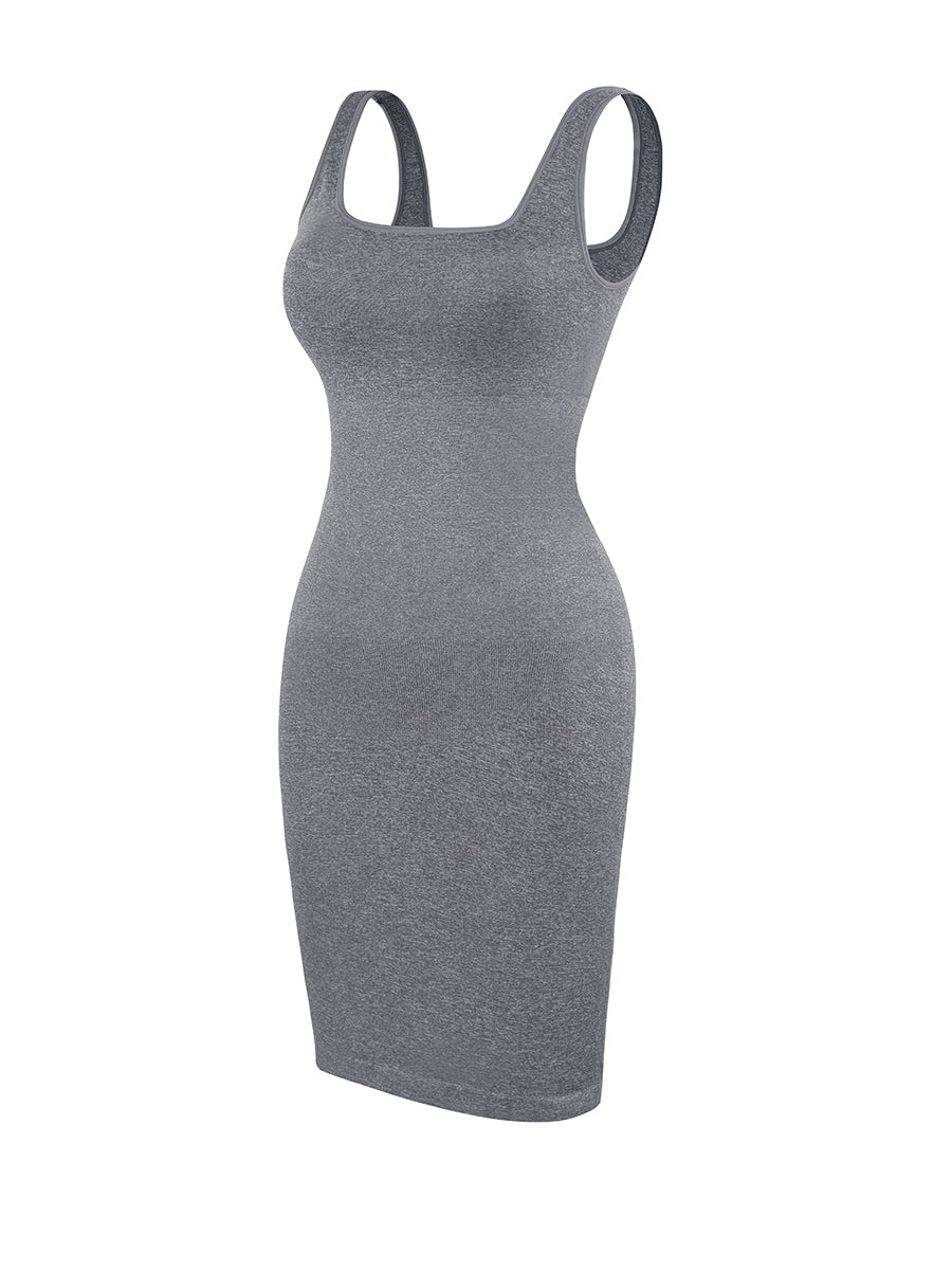 Valencia - Shaper Mini Kleid mit quadratischem Ausschnitt - Bella Fit Deutschland