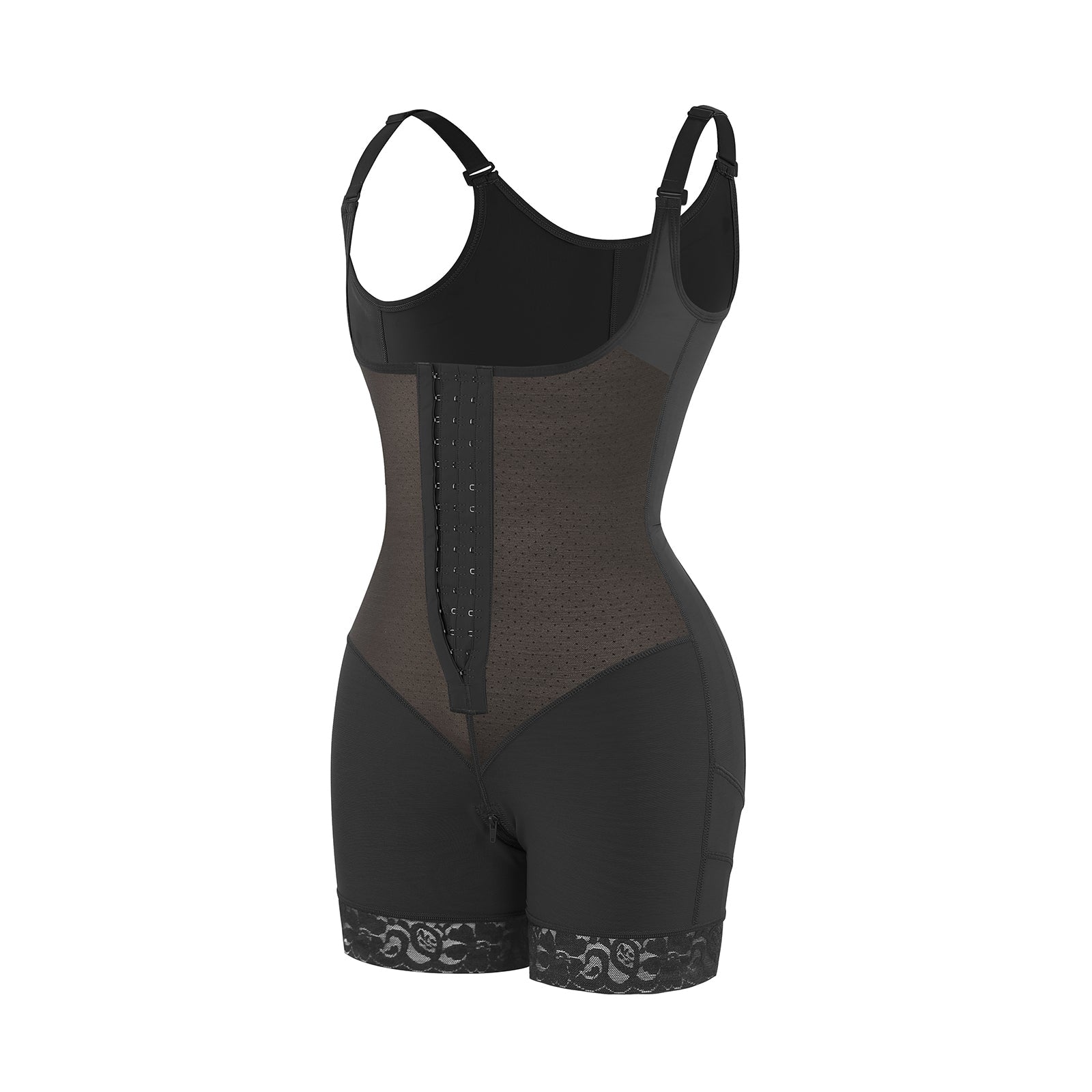 Felicia - Ademende Latex Body met Open Borst, Buikcontrole en Stevige Compressie Shapewear. - Bella Fit™