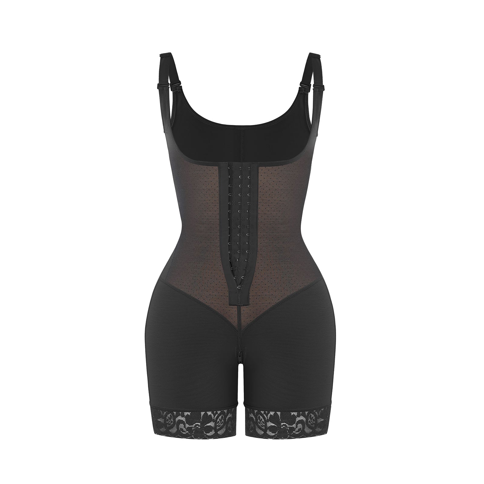 Felicia - Ademende Latex Body met Open Borst, Buikcontrole en Stevige Compressie Shapewear. - Bella Fit™