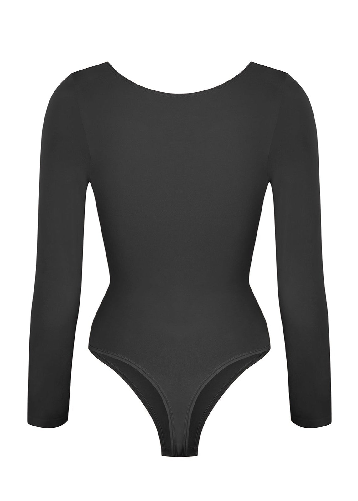 Marcella - Naadloze Lange Mouw Body met String, Borstondersteuning &amp; Buikcontrole - Bella Fit™