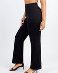 Larisa - High Waist Built-in Shaping Mesh Broek Met Rechte Pijp - Bella Fit™