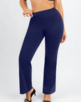 Larisa - High Waist Built-in Shaping Mesh Broek Met Rechte Pijp - Bella Fit™