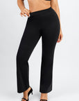 Larisa - High Waist Built-in Shaping Mesh Broek Met Rechte Pijp - Bella Fit™