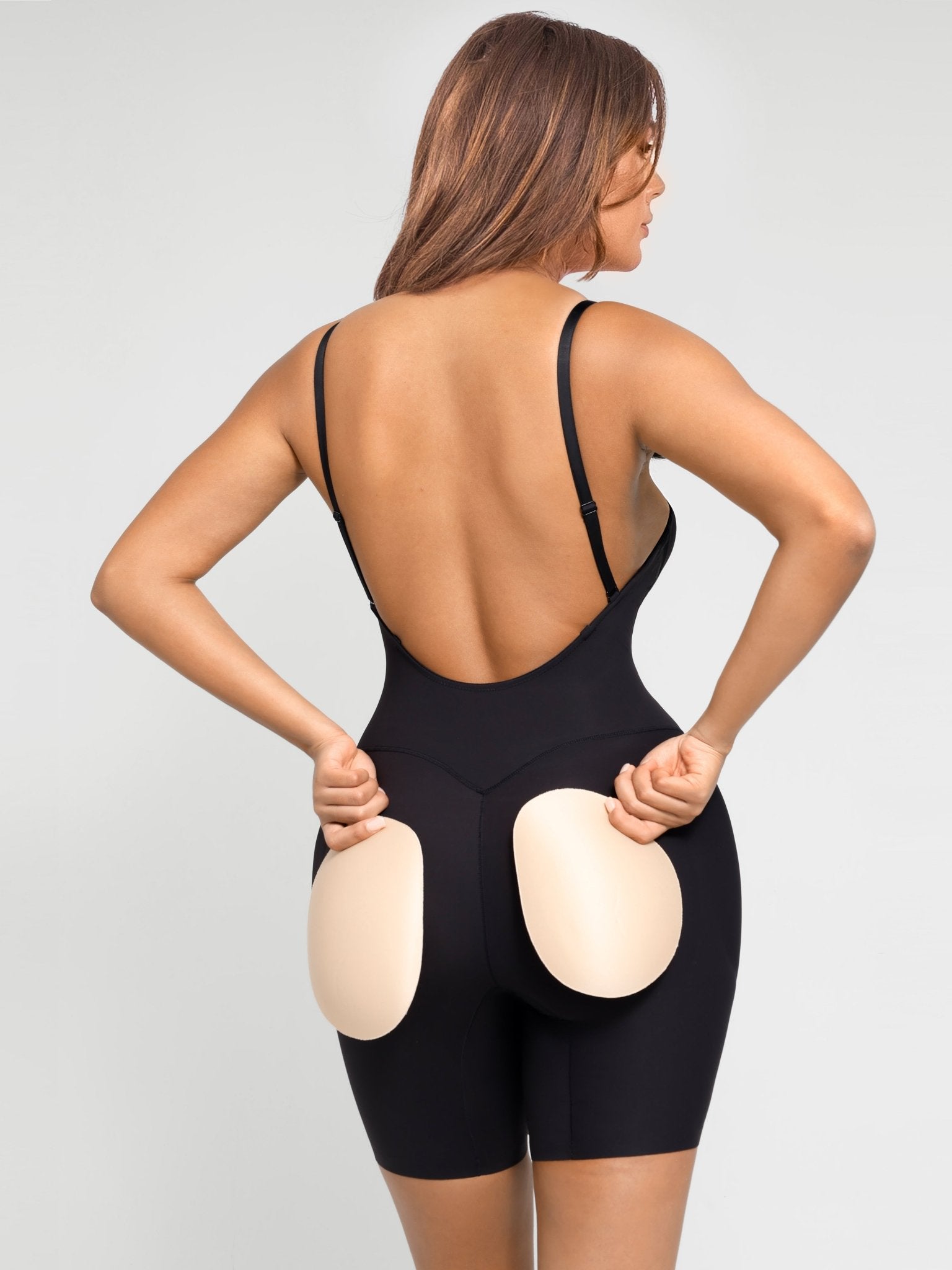 Nadia - Bodyshaper Met Lage Rug En Verwijderbare Pads - Bella Fit™