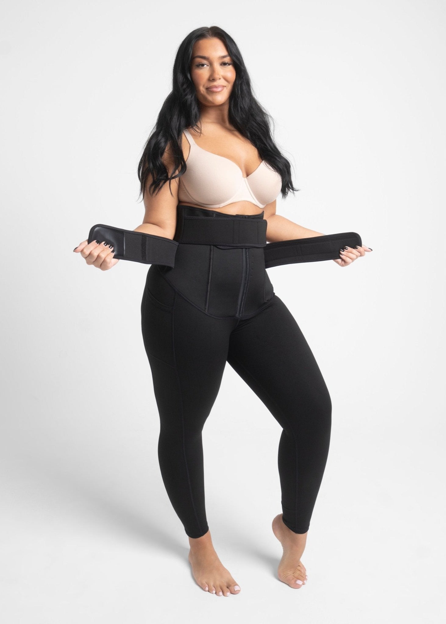 Sofia - Legging Met Waist Trainer En Zweetband - Bella Fit™