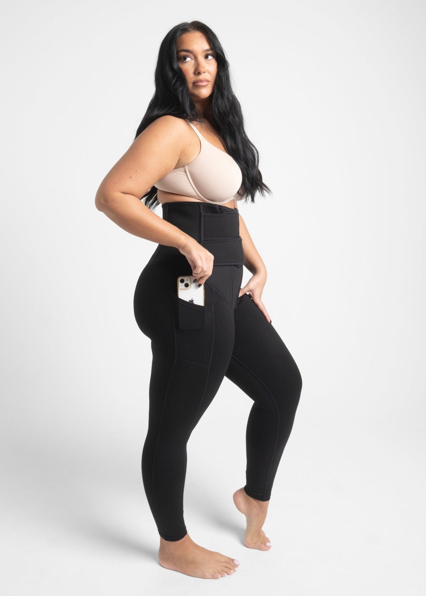 Sofia - Legging Met Waist Trainer En Zweetband - Bella Fit™