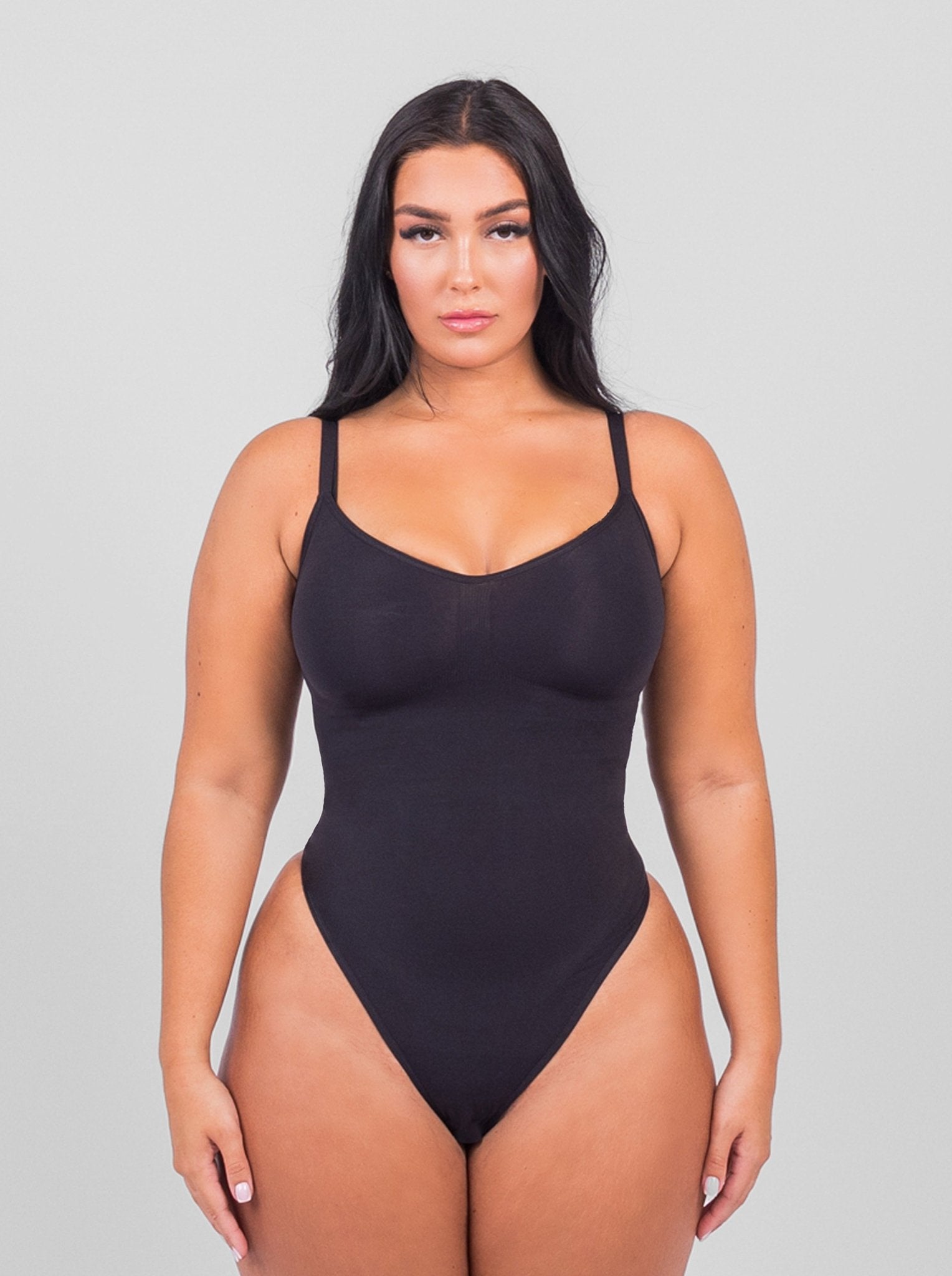 Stefanie - Naadloze Bodysuit String Met Spaghetti Schouderbandjes - Bella Fit™