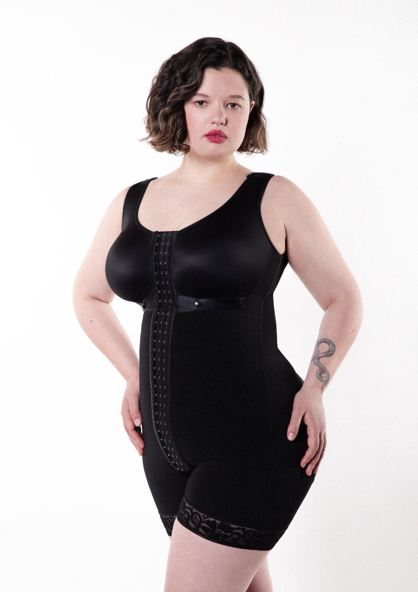 Tess - Lange Afslank Body Shapewear Met Haakjes - Naadloos - Bella Fit™