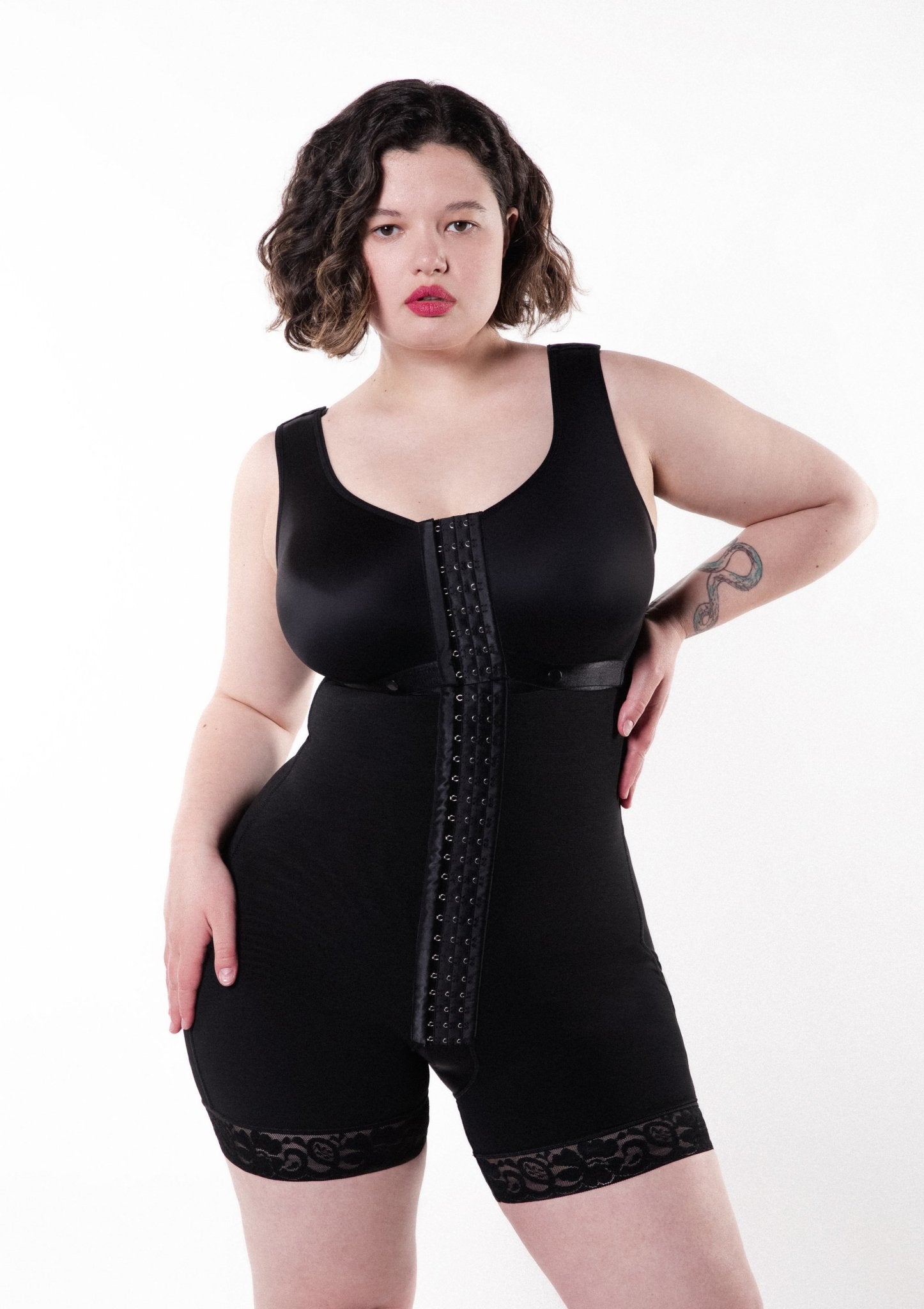 Tess - Lange Afslank Body Shapewear Met Haakjes - Naadloos - Bella Fit™